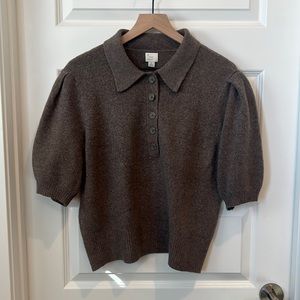 Target, short sleeve, collar sweater top